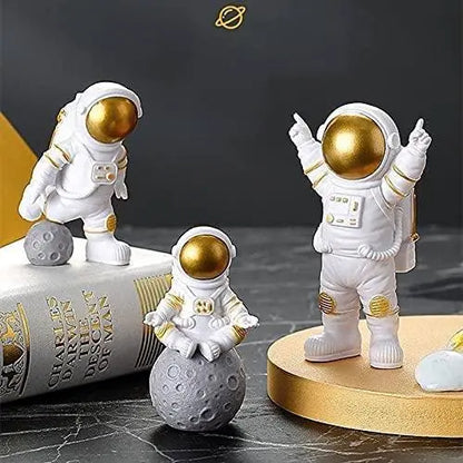 Astronaut Statue set Ornament Home Office Desktop Figurine bca56c-b2