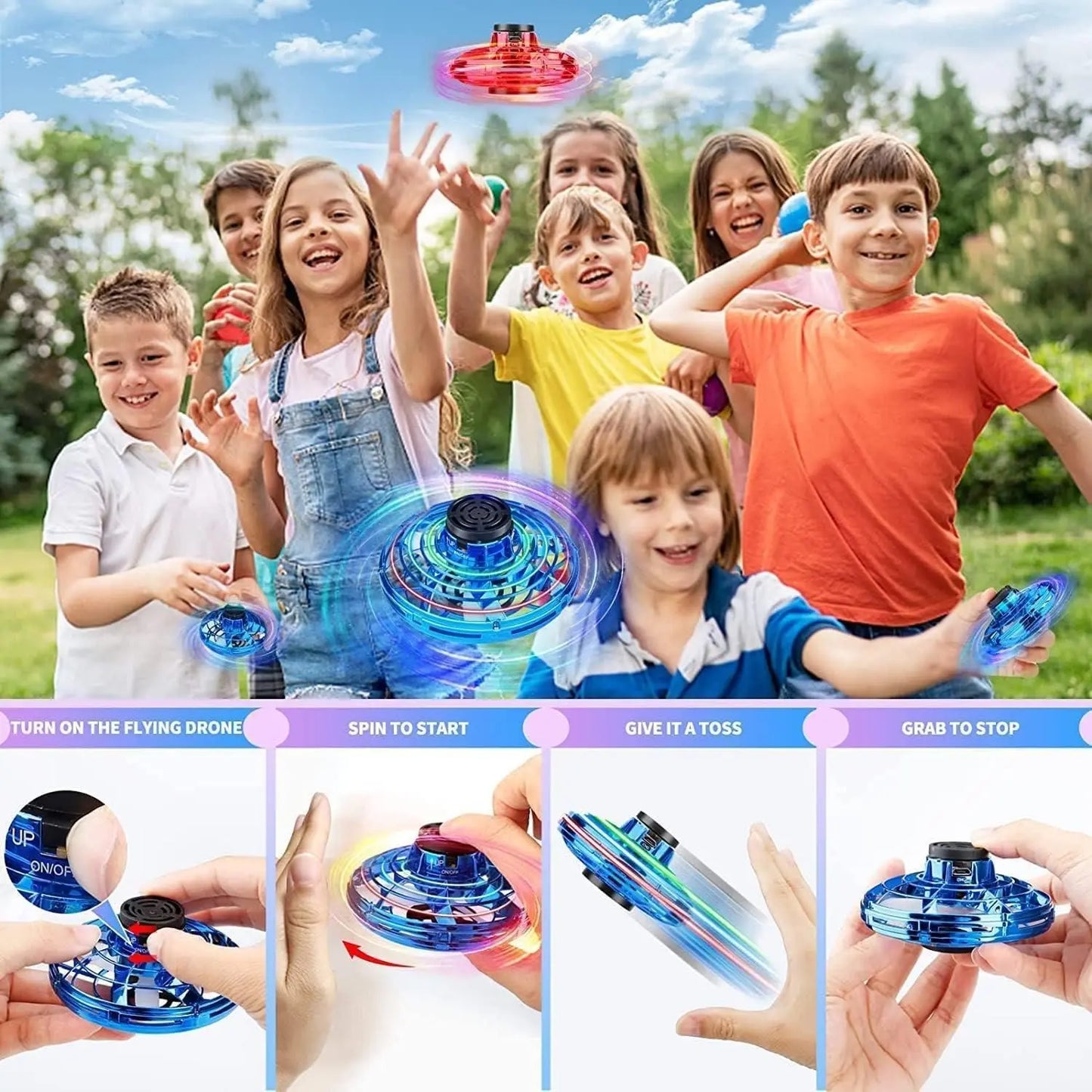 Magic Flying Orb Spinner Outdoor Toys?Assorted Color? bca56c-b2