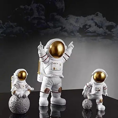 Astronaut Statue set Ornament Home Office Desktop Figurine bca56c-b2